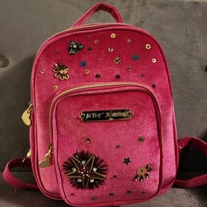 NWOT Betsey Johnson Fushia Mini Backpack